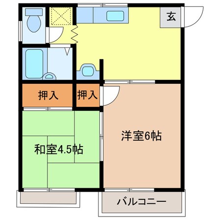 フルーツハウスの物件間取画像